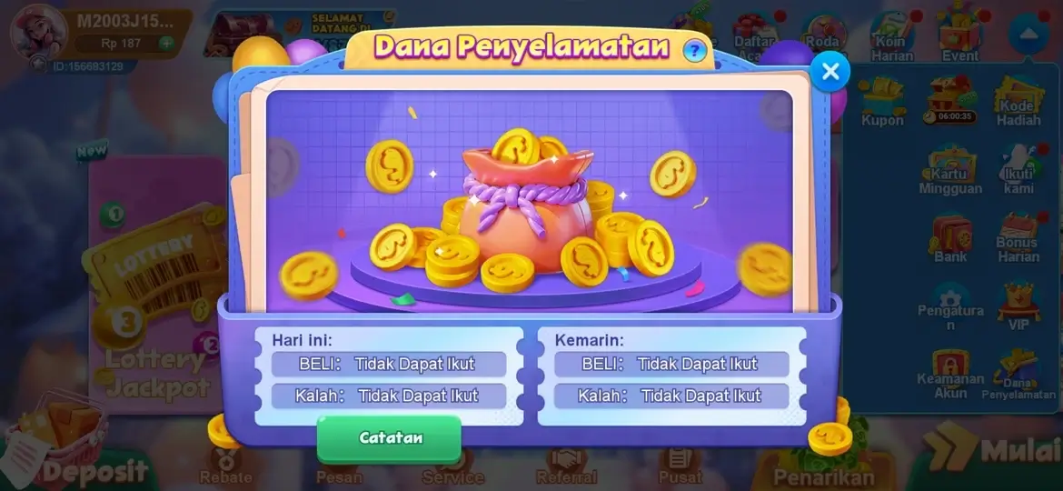 V87 APK - Dana Penyelamatan dan Bonus